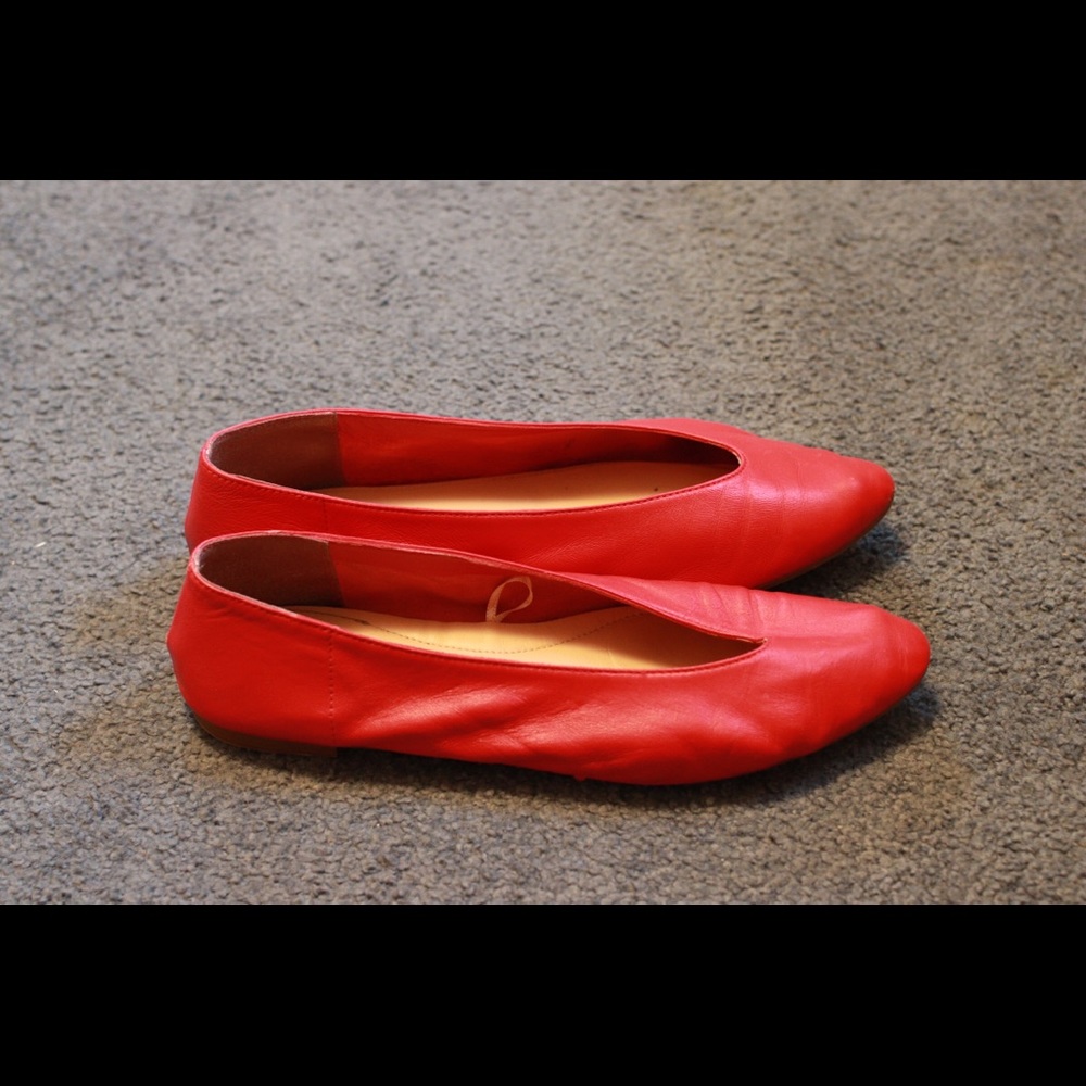 Zara red flats